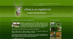 Desktop Screenshot of chataumyslivce.cz