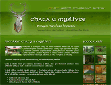 Tablet Screenshot of chataumyslivce.cz